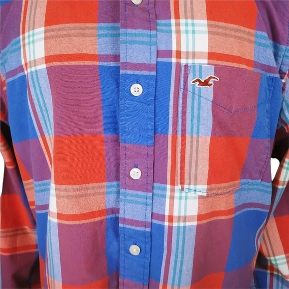 Hollister California Button Down  Shirt, Plaid, XL - Picture 5 of 11